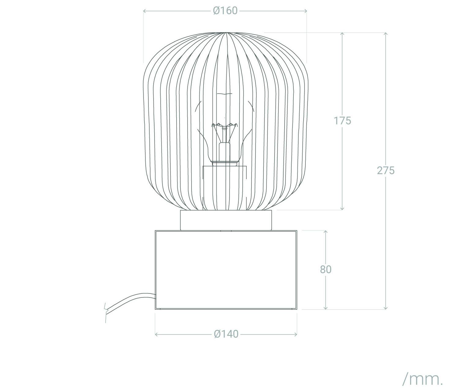 Ledkia Lampe à Poser Métal et Verre Windsor Doré