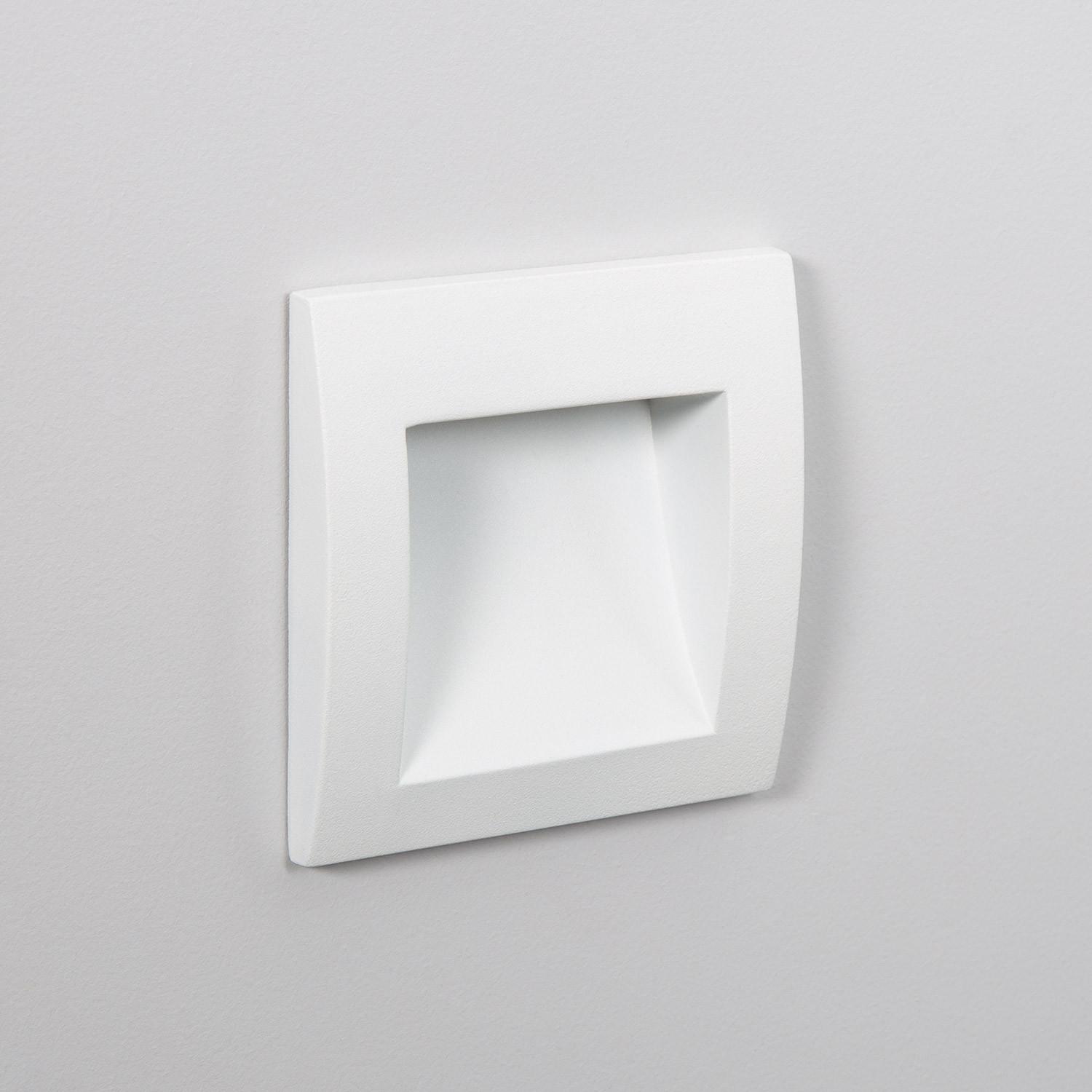 Baliza Exterior Led W Empotrable Pared Cuadrado Blanco Leif Blanco