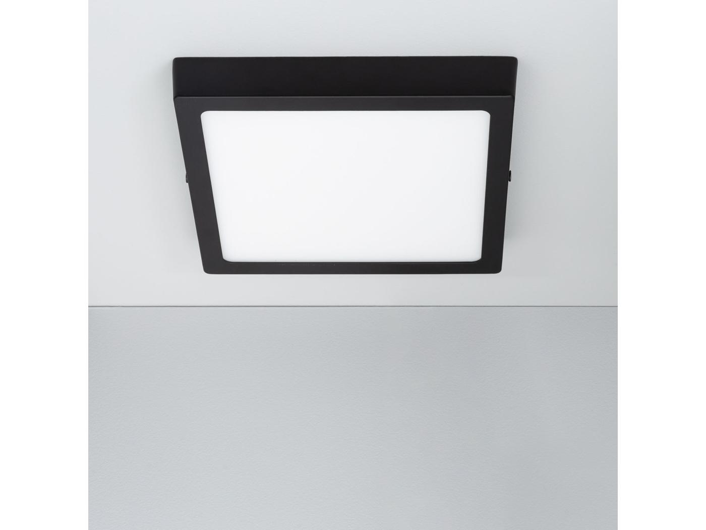 Plafonnier LED Carré Aluminium Slim 18W CCT Sélectionnable Galán