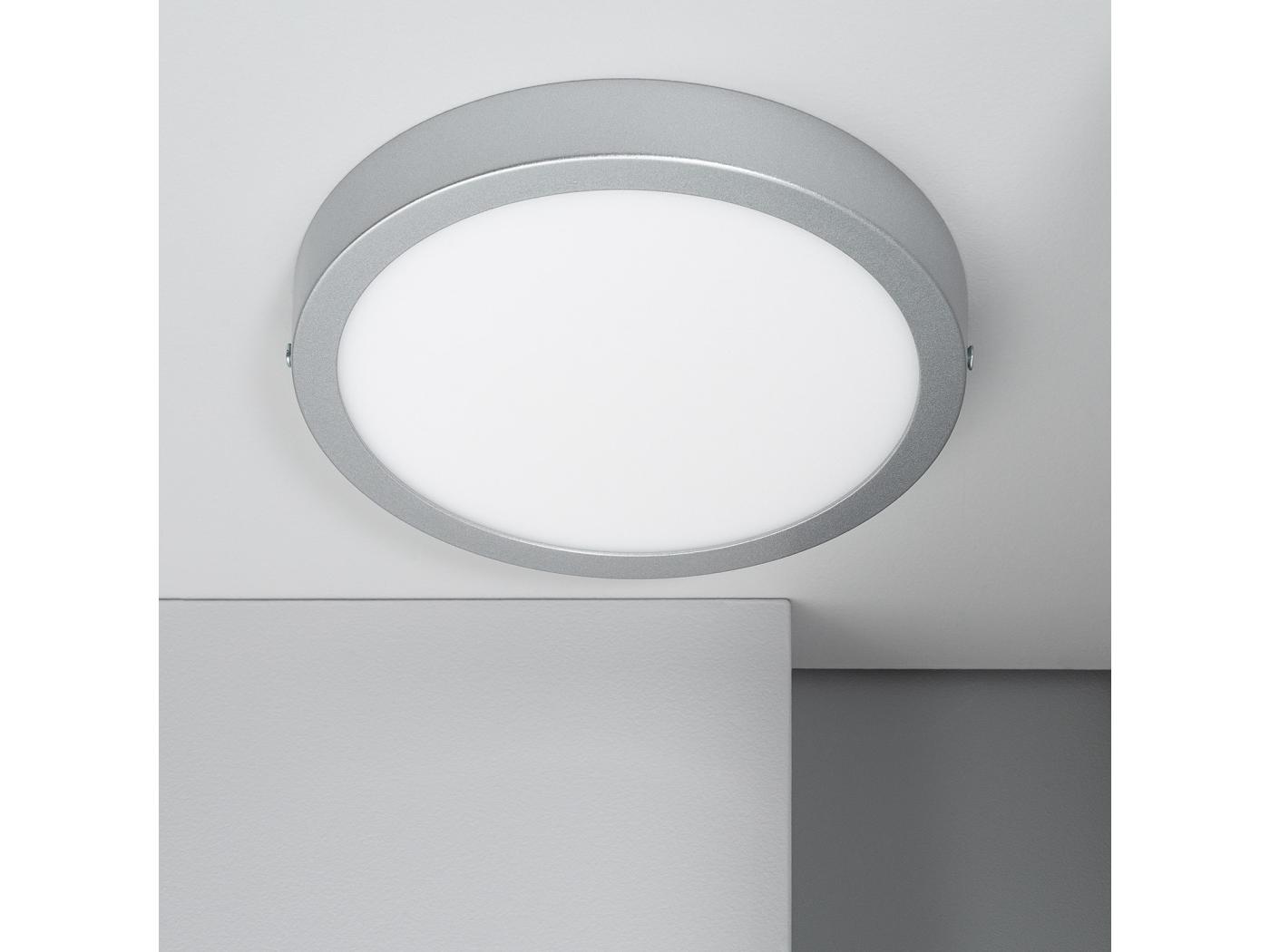 Plaf N Led W Circular Aluminio Mm Slim Cct Seleccionable