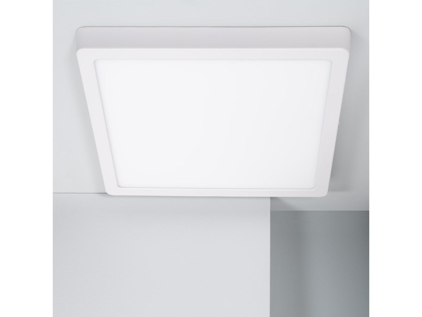 Plafonnier LED Carré Aluminium Slim 24W CCT Sélectionnable Galán