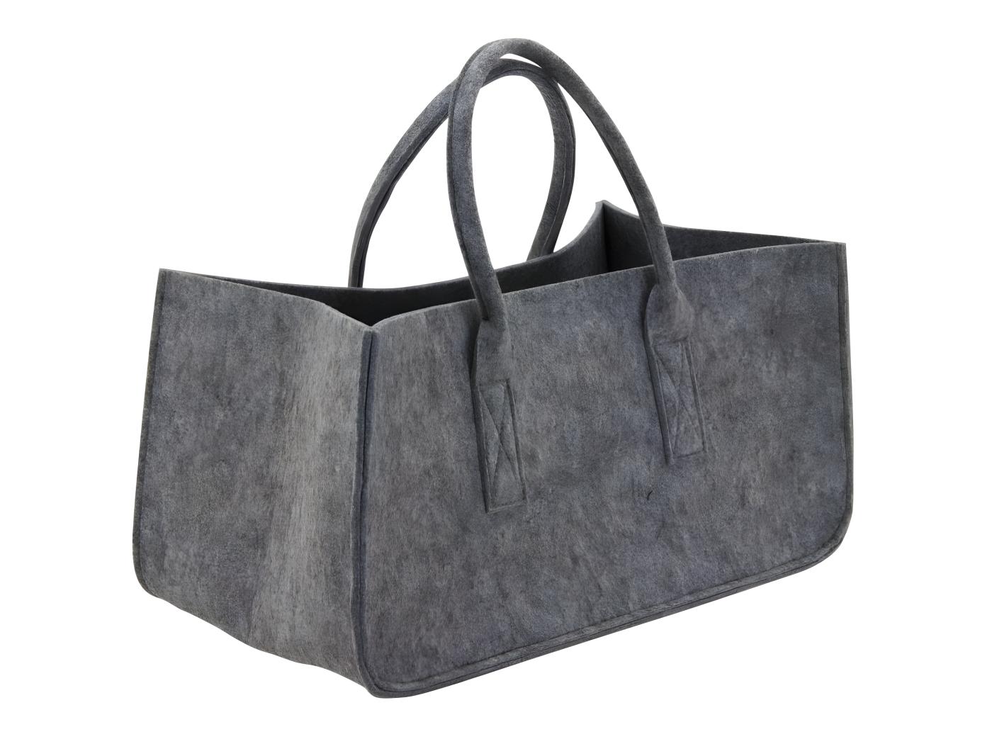 Bolsa De Fieltro Gris Para Troncos