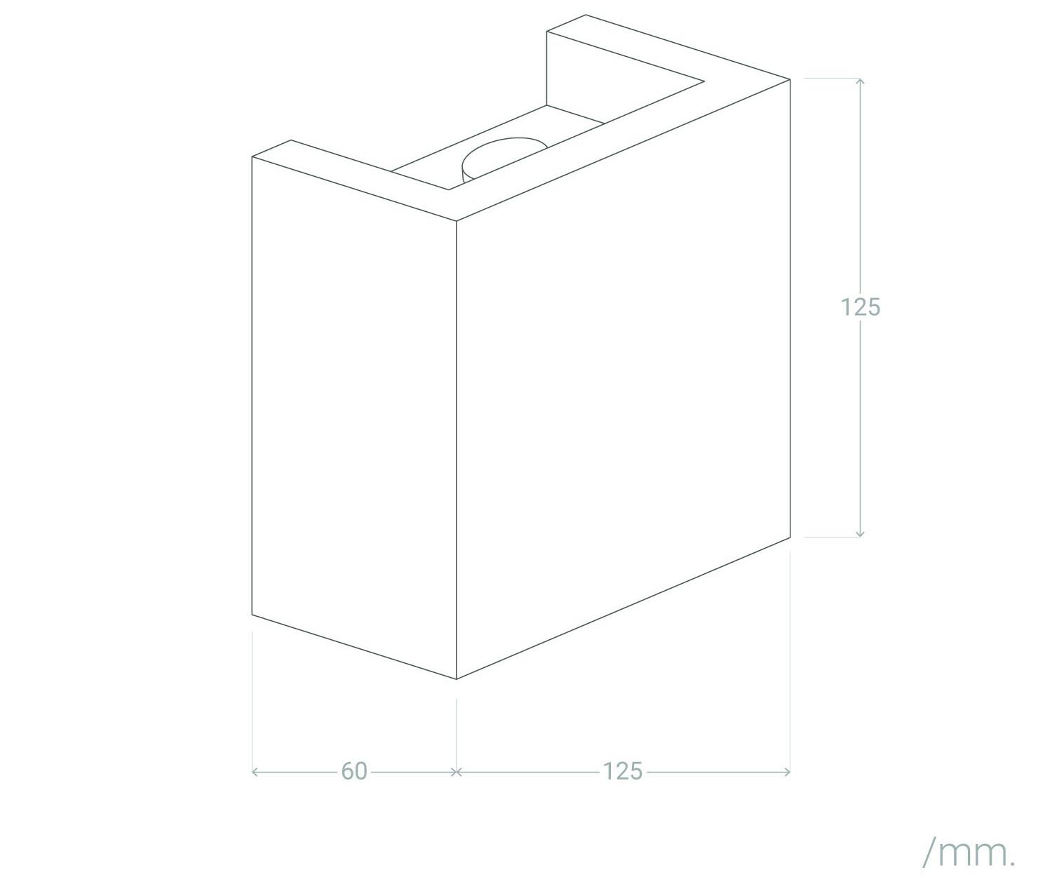 Applique Murale LED Plâtre Esmeralda 6W Éclairage Double Face