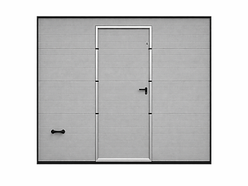 Garagedeur met loopdeur