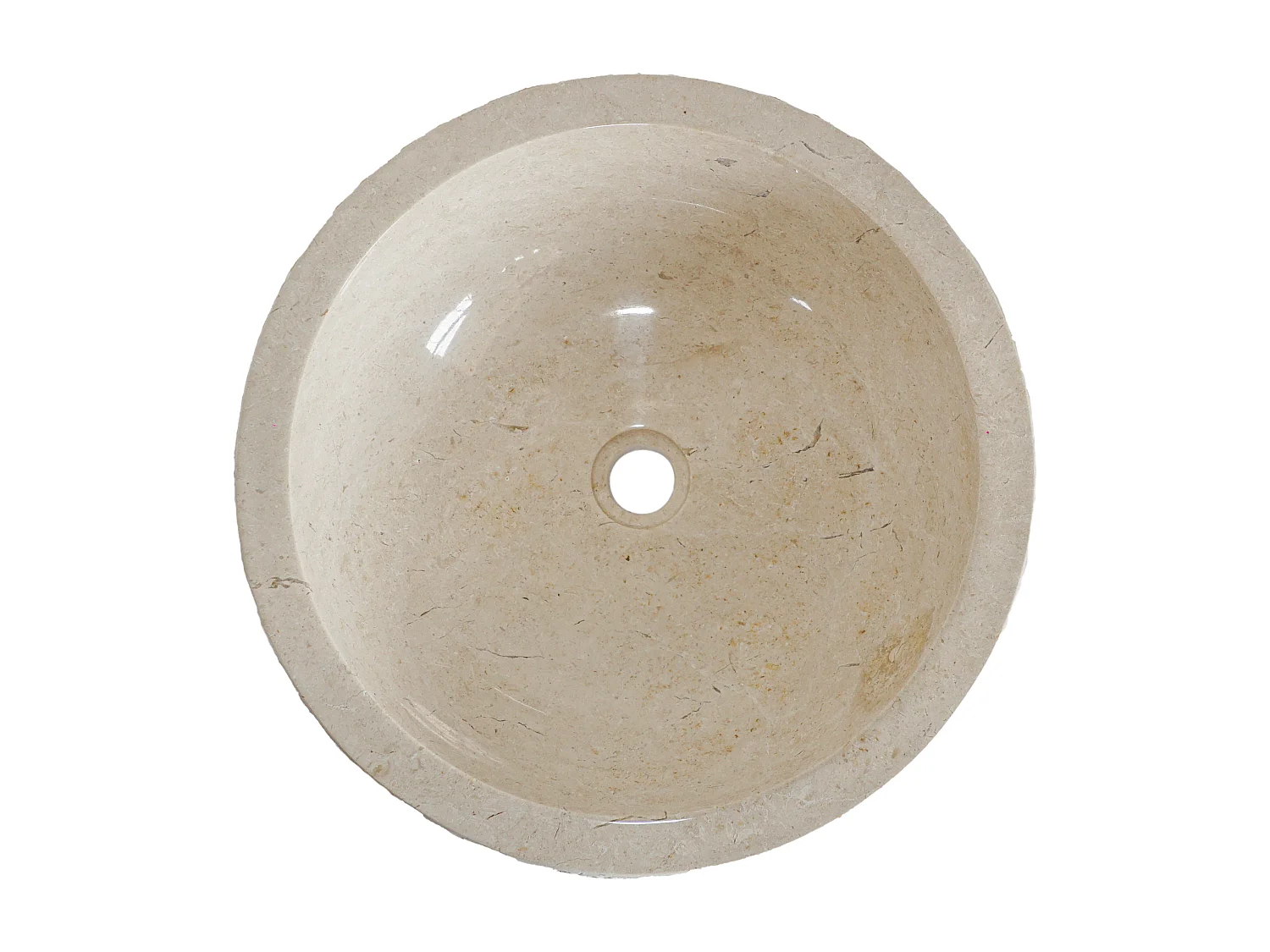 Marmurowa umywalka łazienkowa LIME - Kolor kremowy