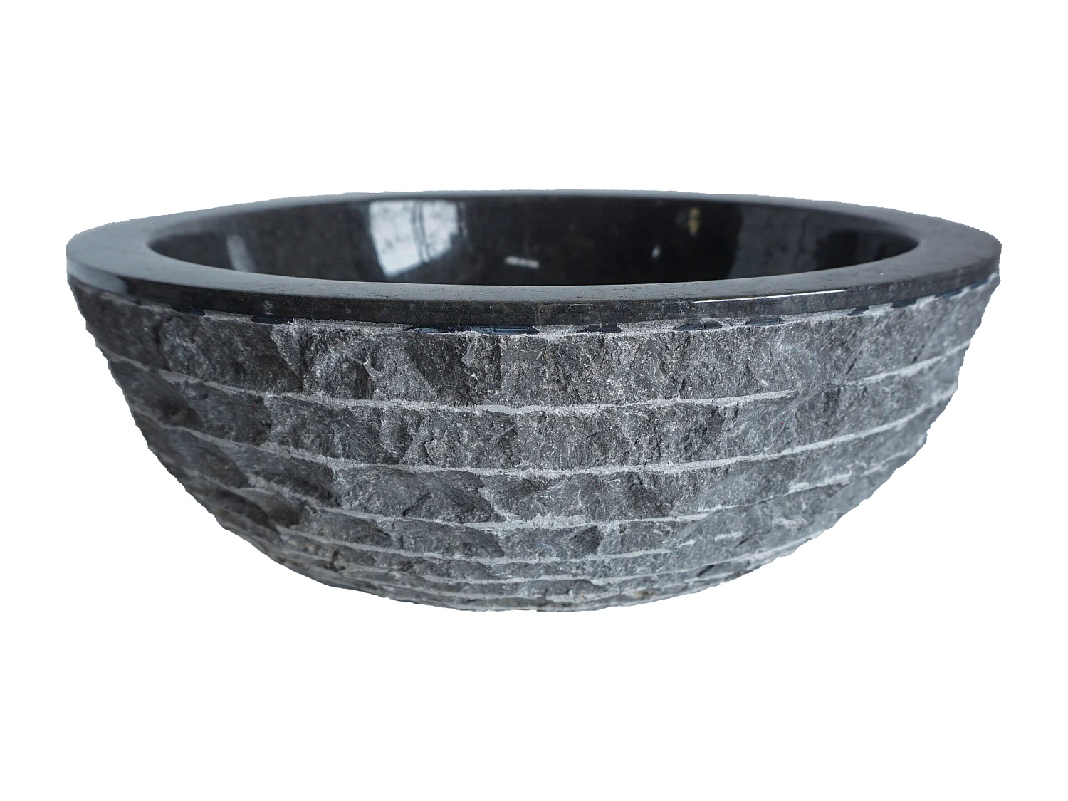 Badkamerwastafel van marmer MUKI - Kleur grijs