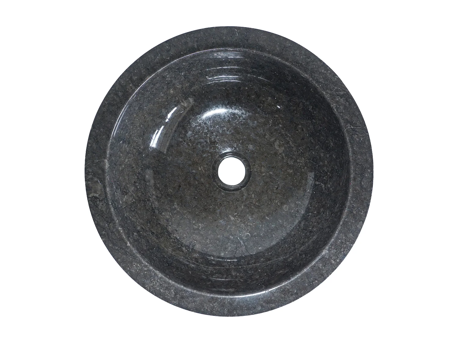 Vasque de salle de bain en marbre MUKI - Couleur grise