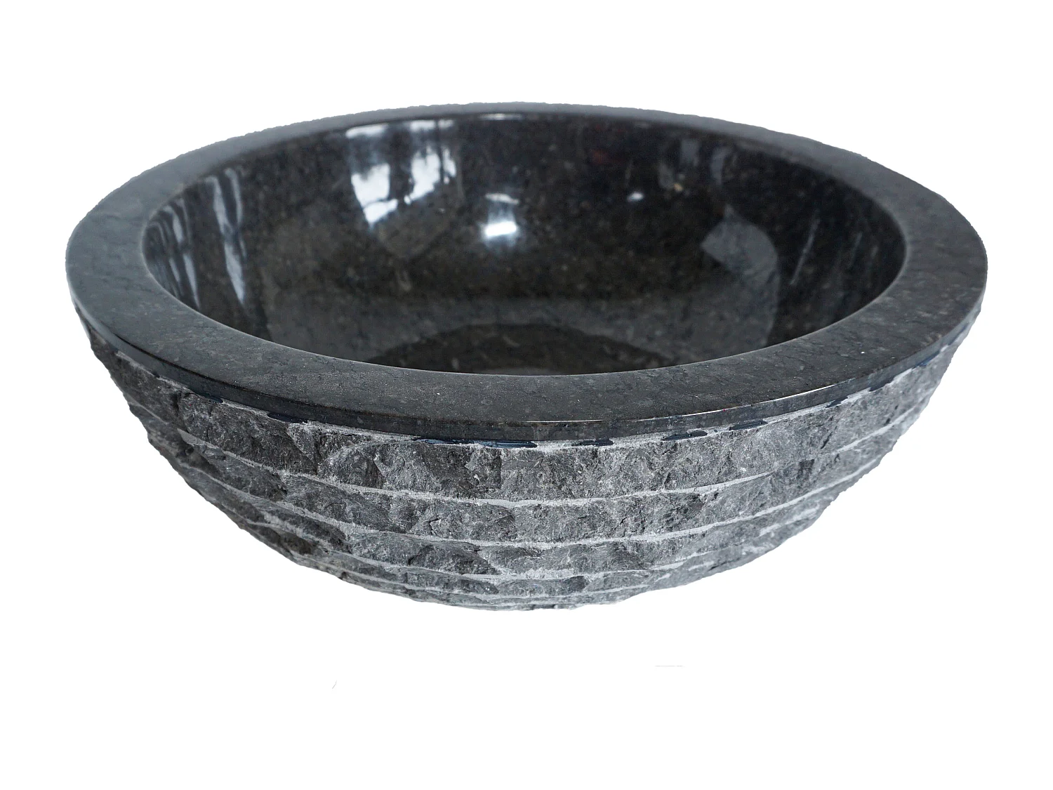 Vasque de salle de bain en marbre MUKI - Couleur grise