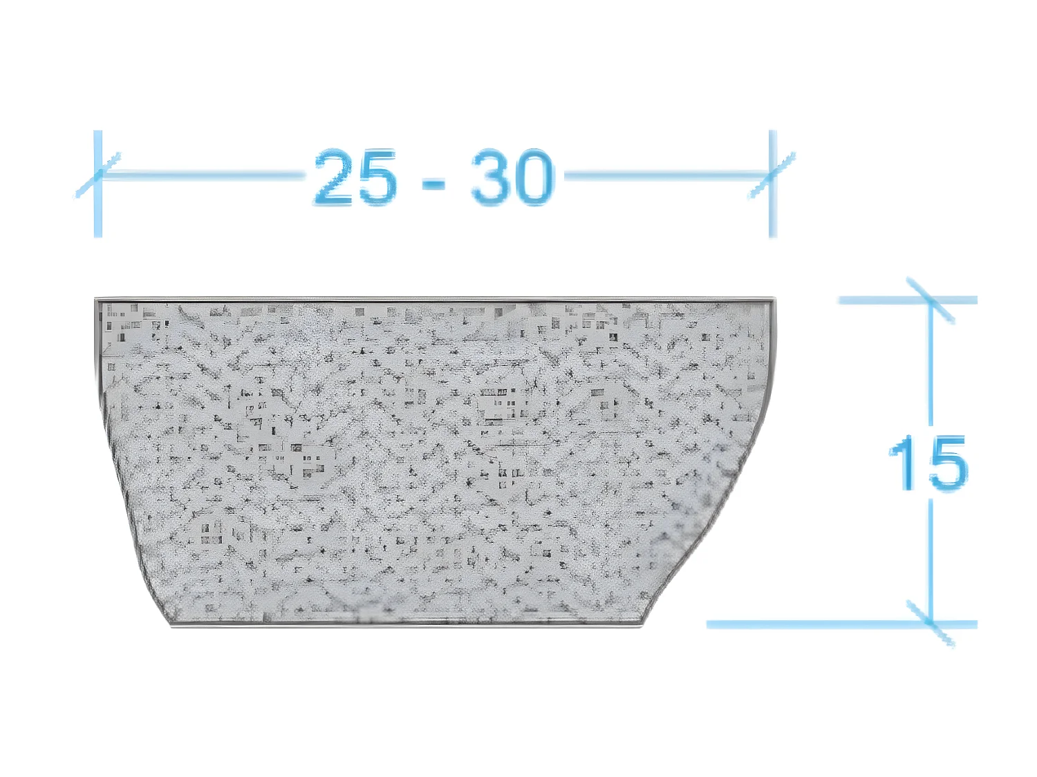 Vasque de salle de bain en pierre de rivière STONE - Couleur grise