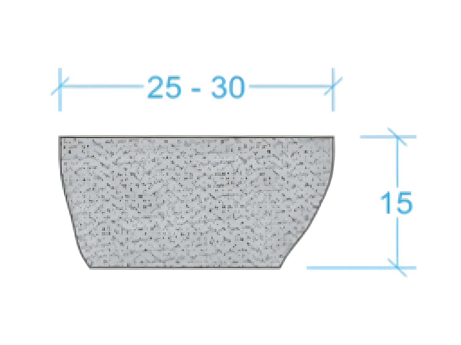 Lavabo de piedra de río STONE - Color gris