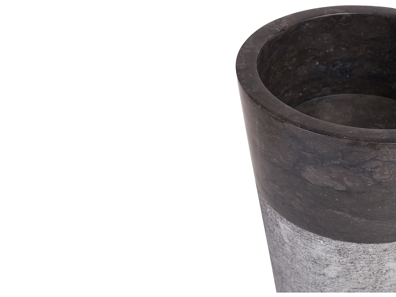 Vasque sur pied en marbre LANTA  - Couleur grise