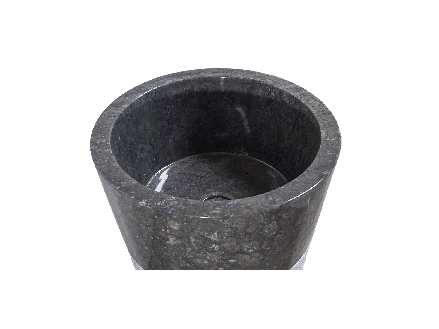 Vasque sur pied en marbre LANTA  - Couleur grise