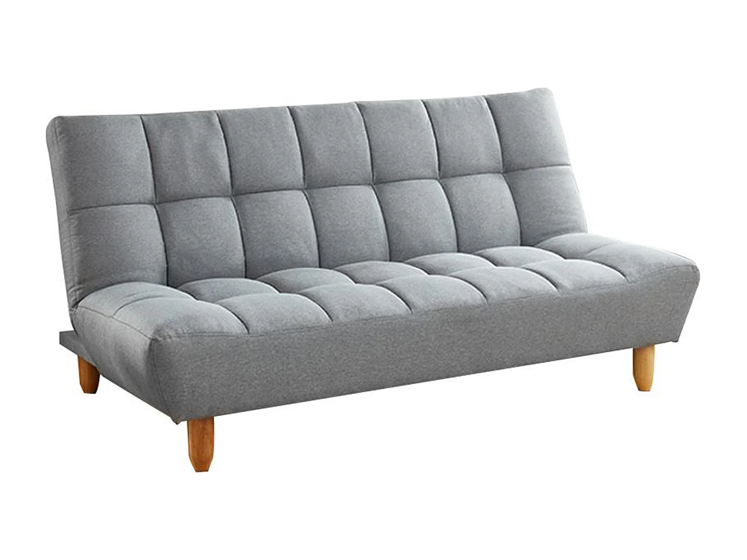 Schlafsofa Klappsofa 3-Sitzer - Stoff - Grau - ESTEBAN