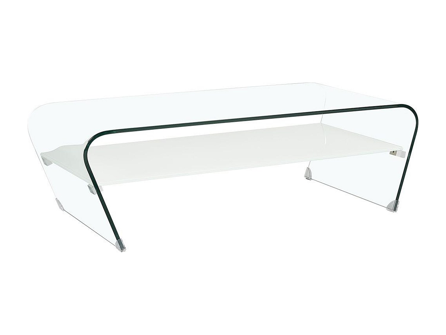 Couchtisch mit Ablage - mit Ablage  - Weiß - KELLY günstig online kaufen