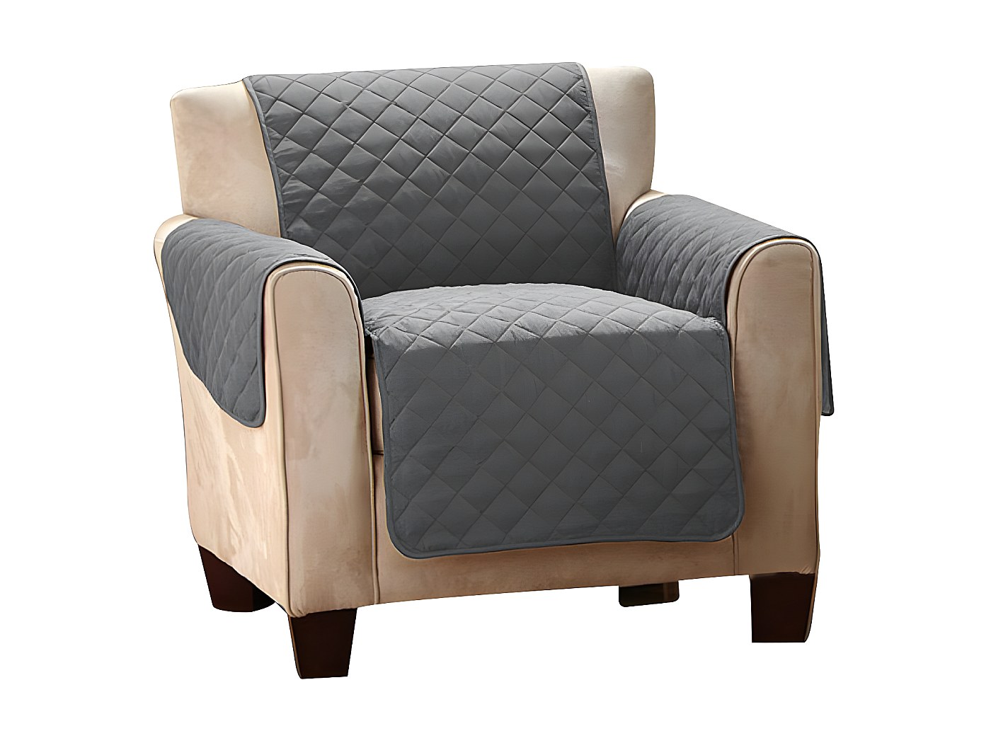 Schonbezug Sessel CORINTHE - 165x179cm - Dunkelgrau kaufen