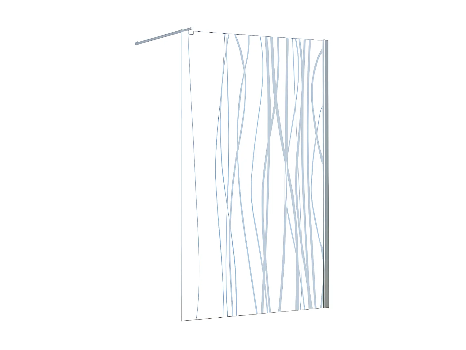 Paroi de douche à l'italienne DANNA sérigraphiée - 140x200cm