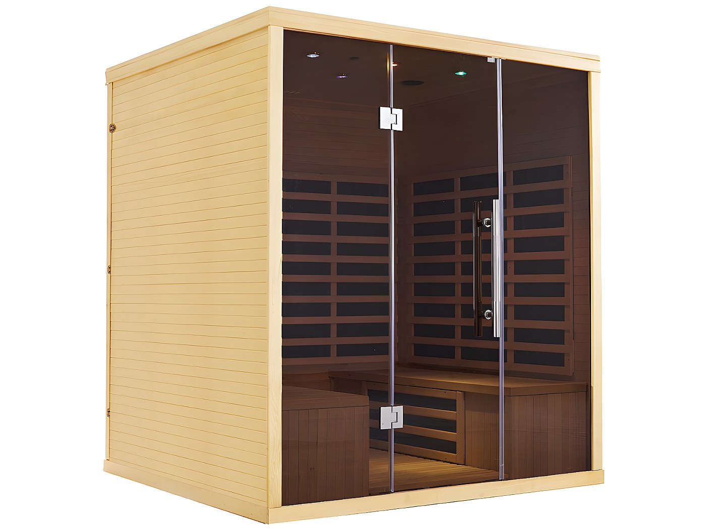 Infrarot-Sauna 4/5 Plätze TROMSO - L 180 x T 160 x H 200 cm