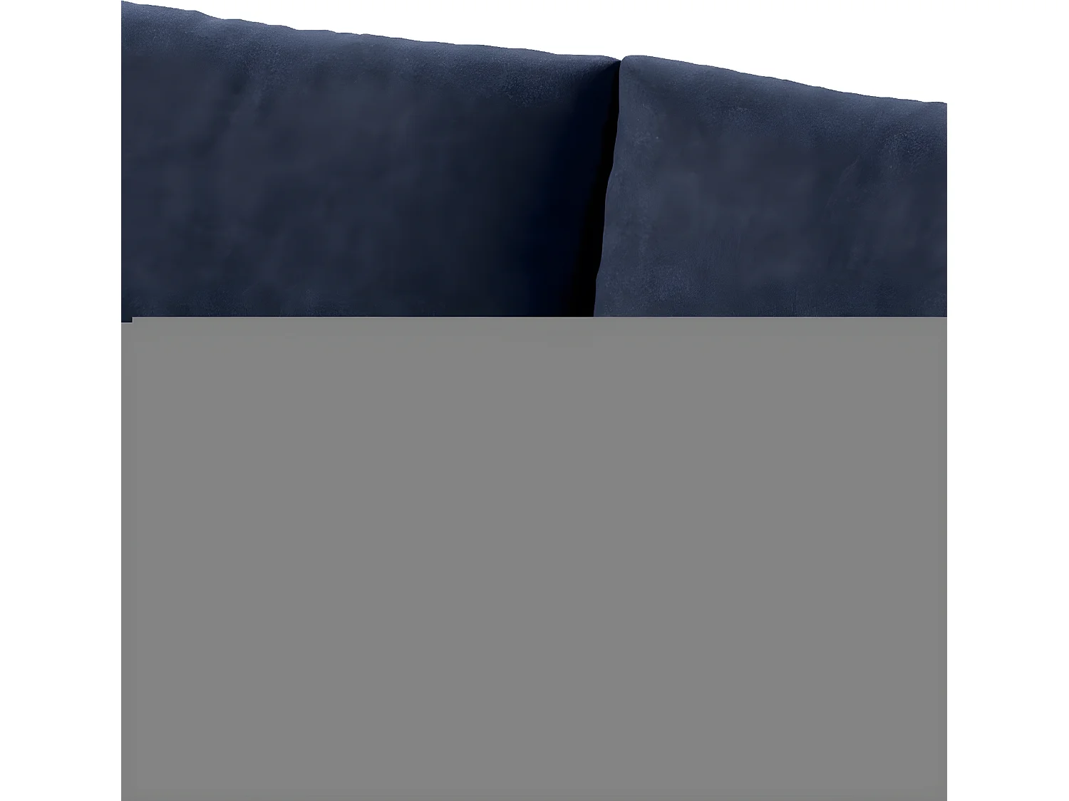 Canapé d'angle convertible gauche 4 places avec coffre Jonas Bleu Marine