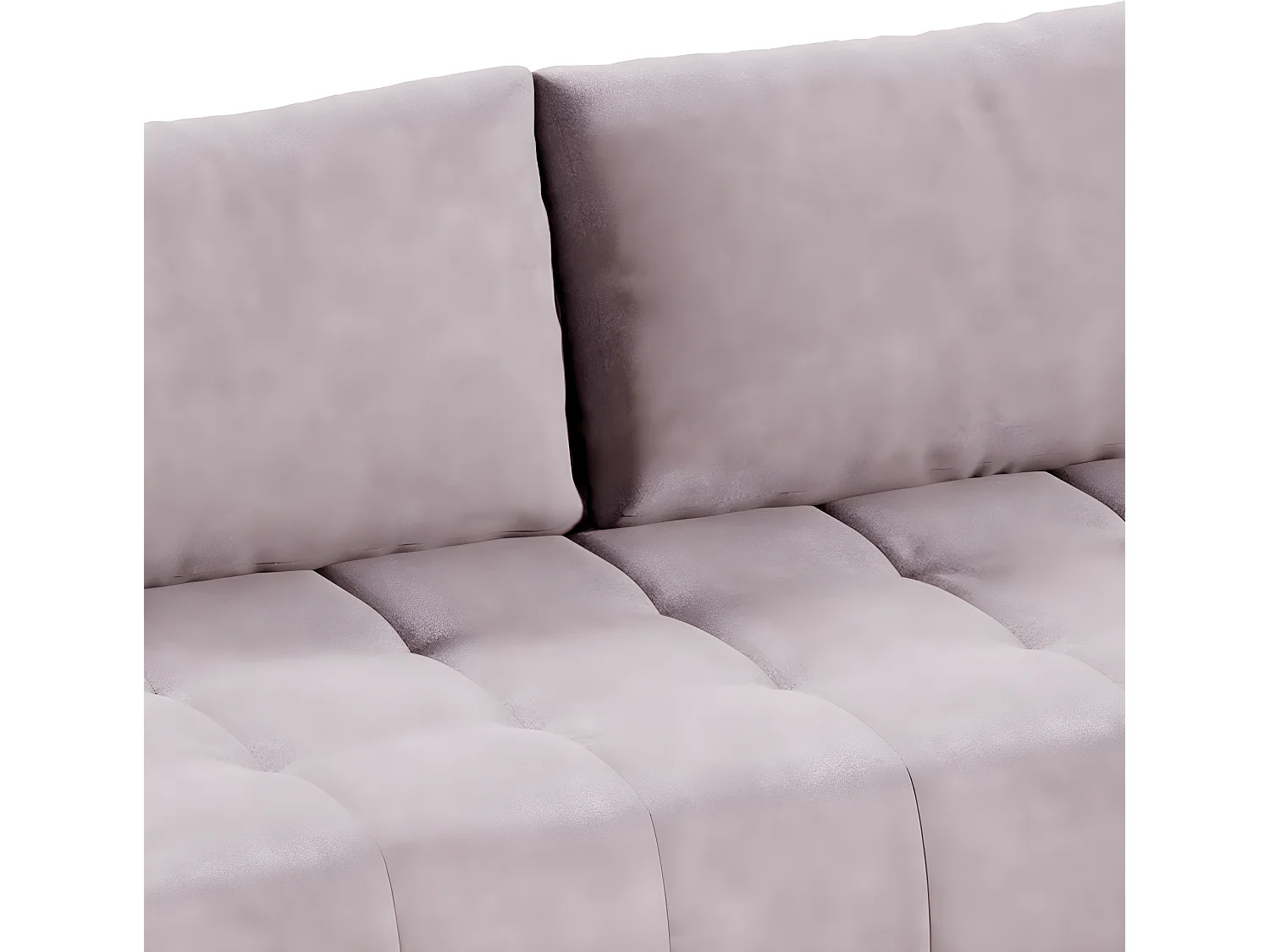 Canapé d'angle convertible droit 4 places avec coffre Jonas Rose