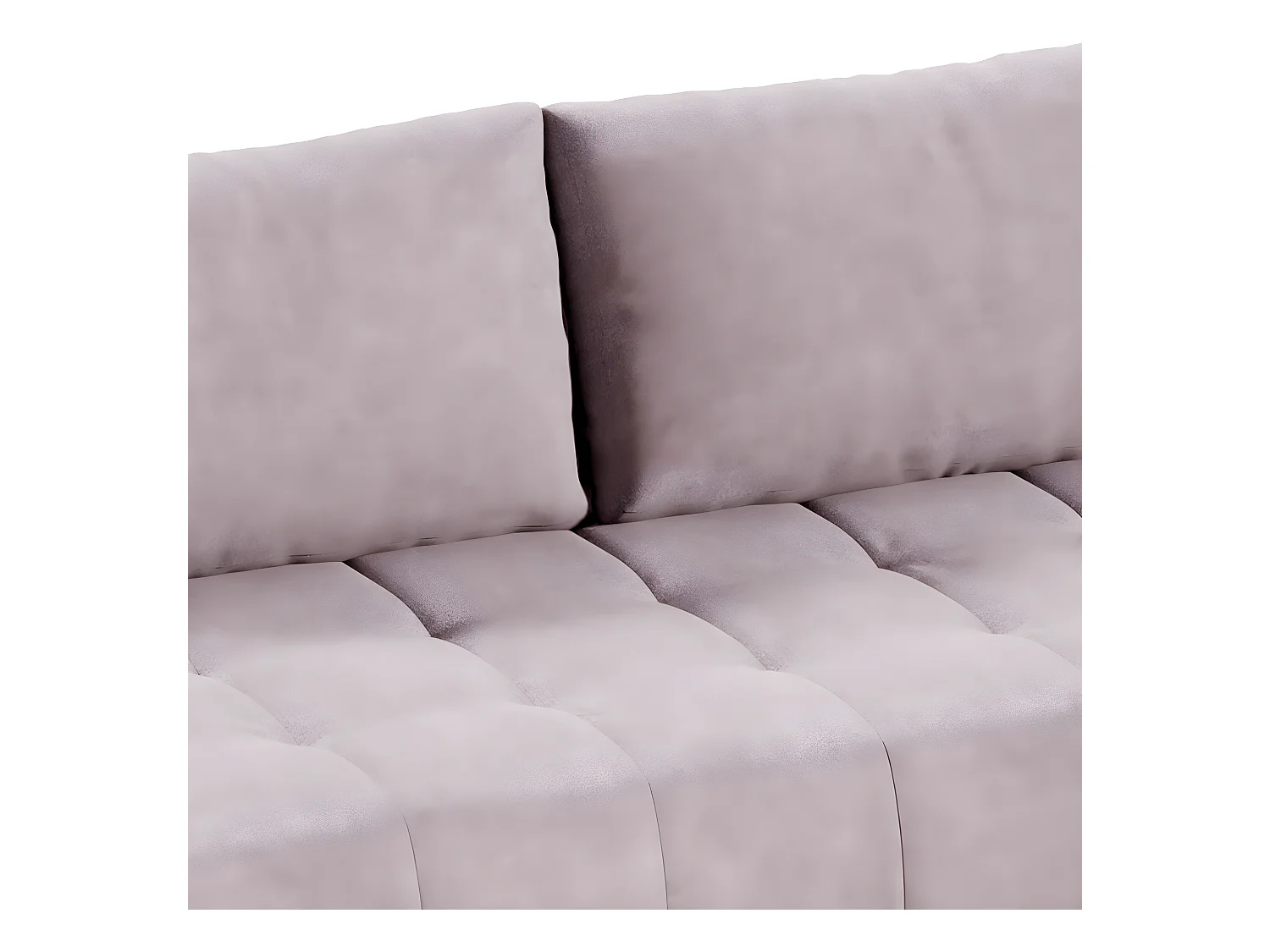 Canapé d'angle convertible droit 4 places avec coffre Jonas Rose