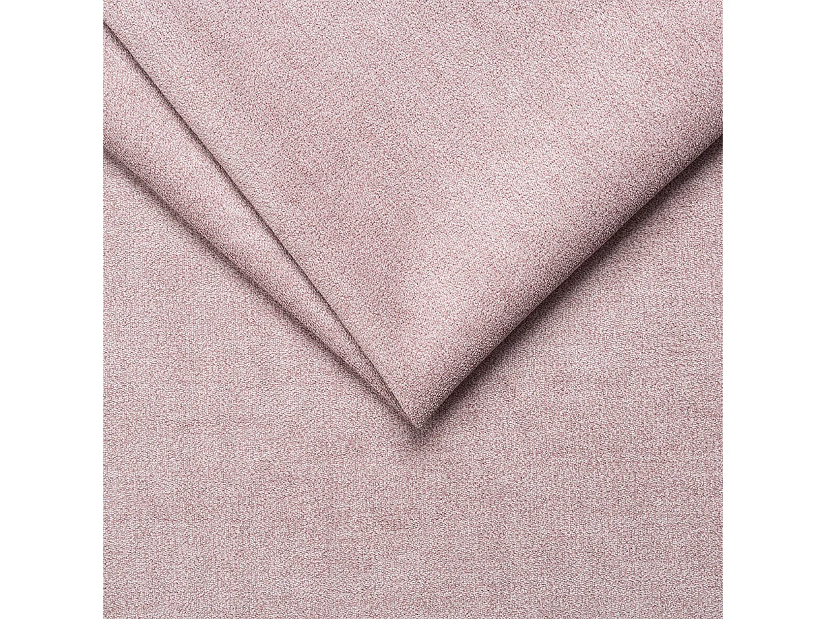 Canapé d'angle convertible 4 places avec coffre en tissu rose