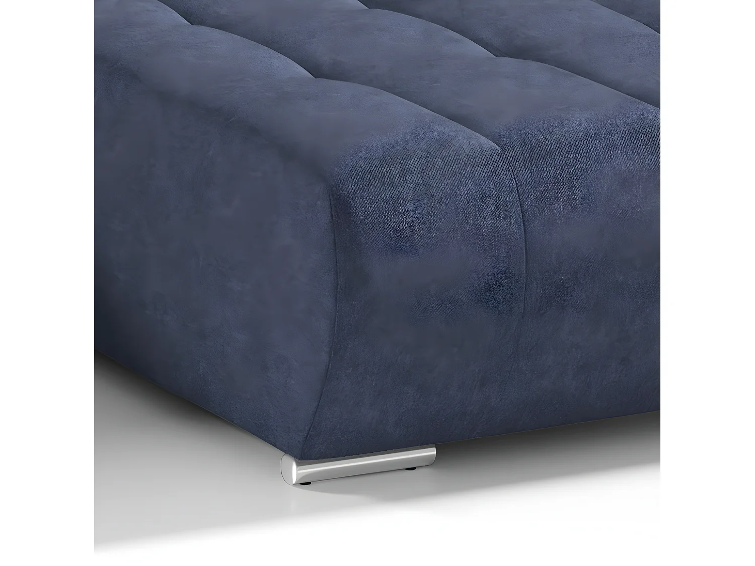 Canapé U 5 places convertible coffre Jonas Bleu Marine