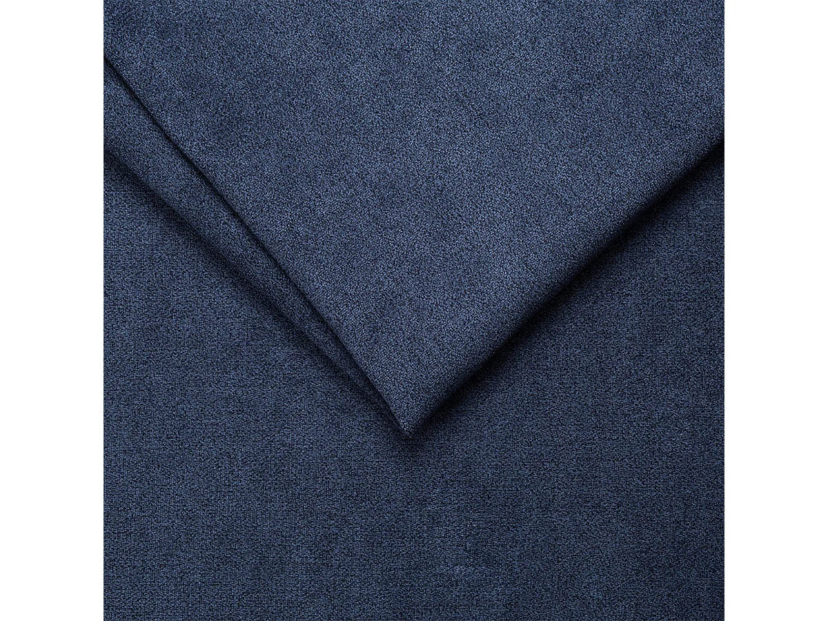 Canapé d'angle convertible 5 places en tissu bleu nuit JONAS