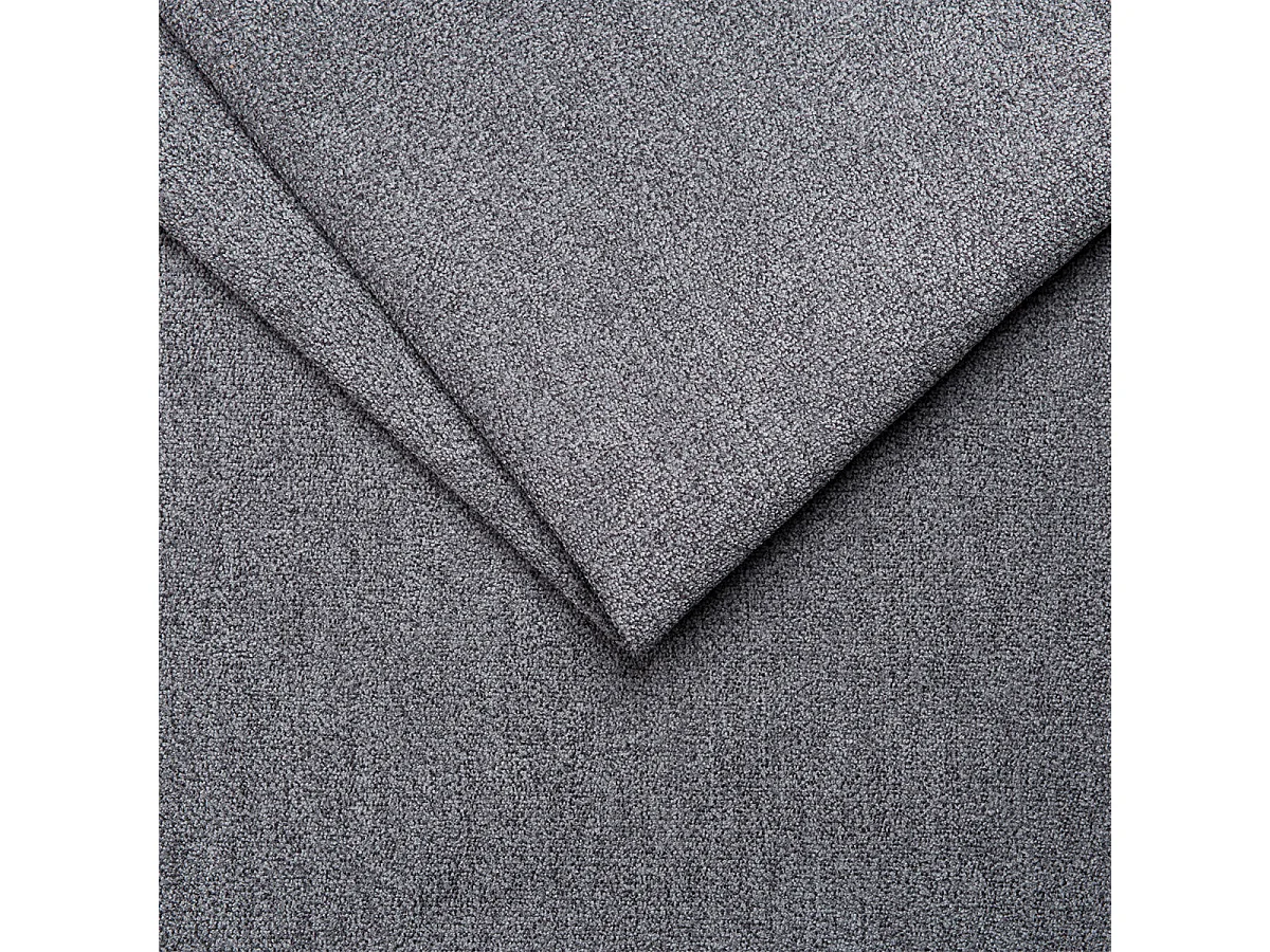 Canapé d'angle convertible 4 places en tissu gris foncé JONAS