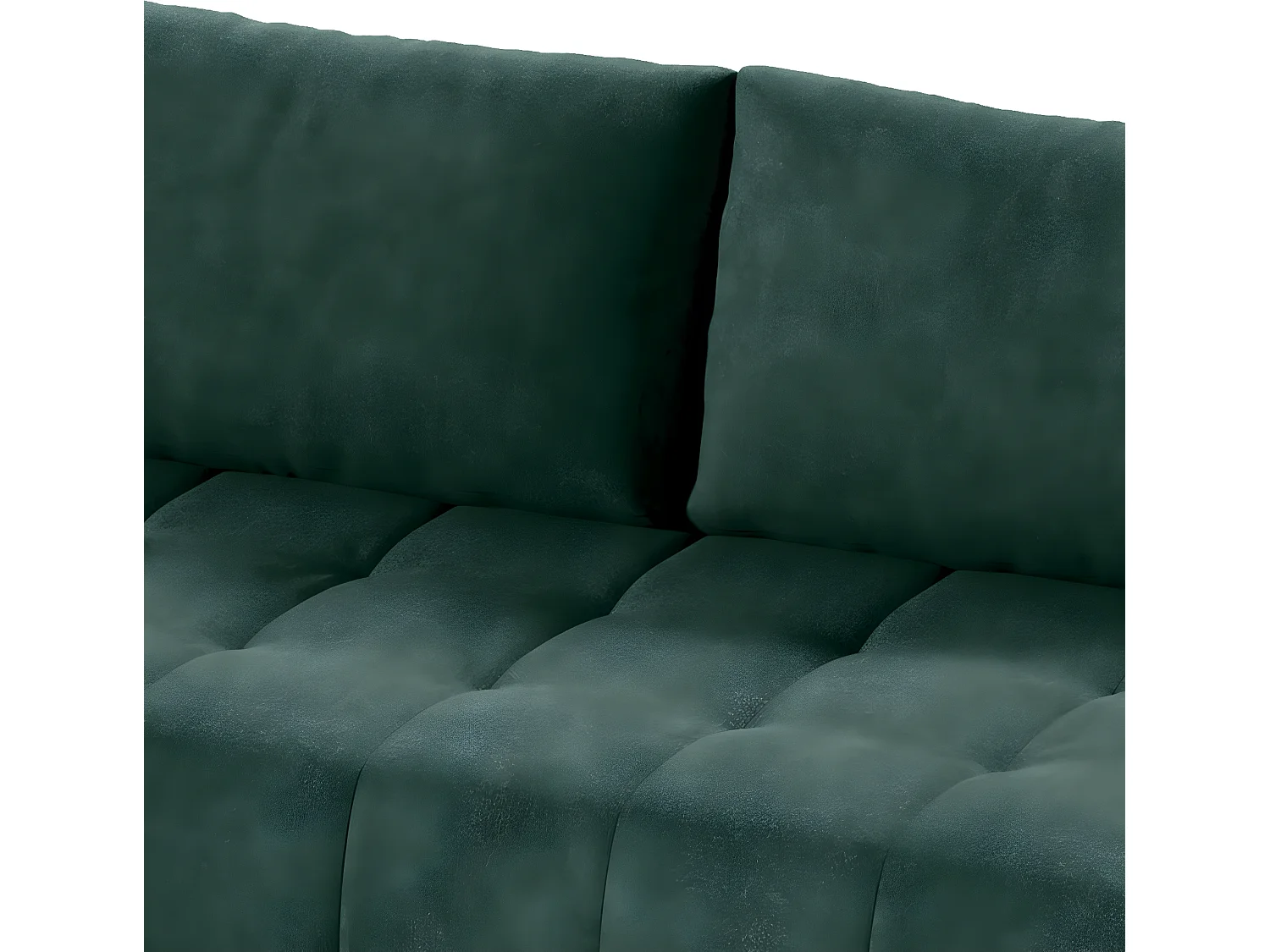 Canapé d'angle convertible gauche 4 places avec coffre Jonas Vert