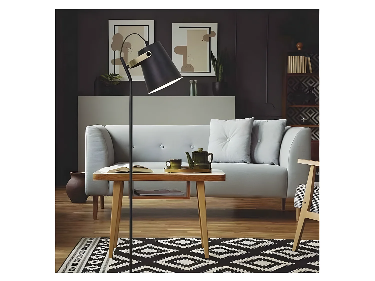 Lampe de pied modèle LUPEN d 1 lumière ALEMAR