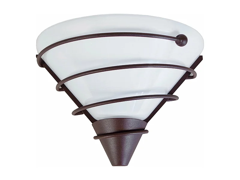 Aplique TOSEL SPIRALITO vidro cônico castanho D26 x  H14  cm