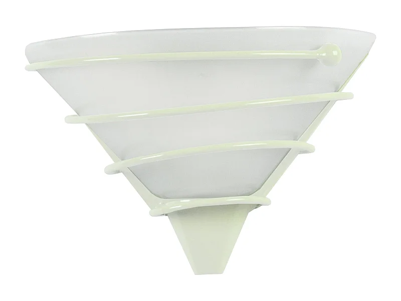 Applique verre, métal, ivoire 14 cm.