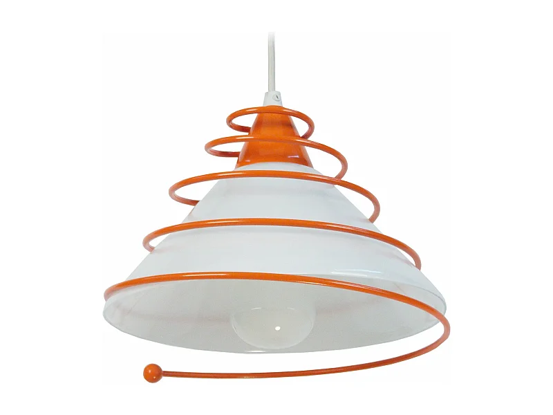 Suspensão TOSEL  SPIRALITO vidro cônico roxo D28 x  H80  cm