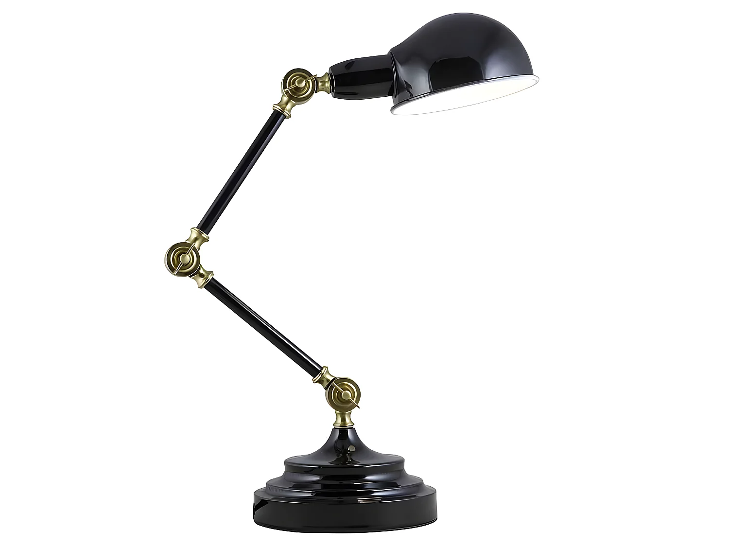 Flexo Articulado Modelo Tadao Negro Estilo Vintage