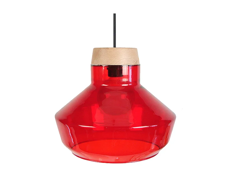 Suspensão TOSEL  ESPOO metal cilindro ouro D30 x  H85  cm