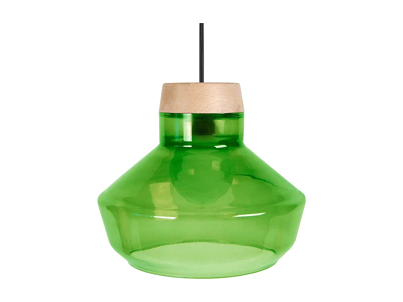 Suspension TOSEL ,verre,Blanc ,H84xD30xP 30cm