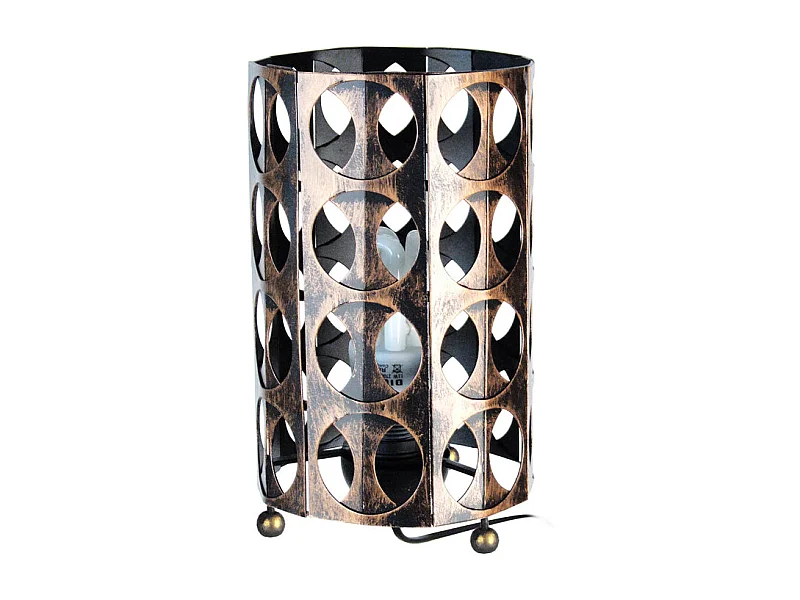 Lámpara de noche TOSEL ,metal,Negro , A 29xD16x P 16cm