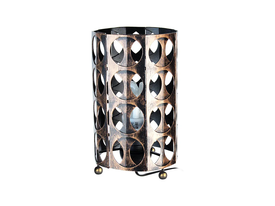 Lampe de Chevet TOSEL ,métal,Noir , H 29xD16x P 16cm