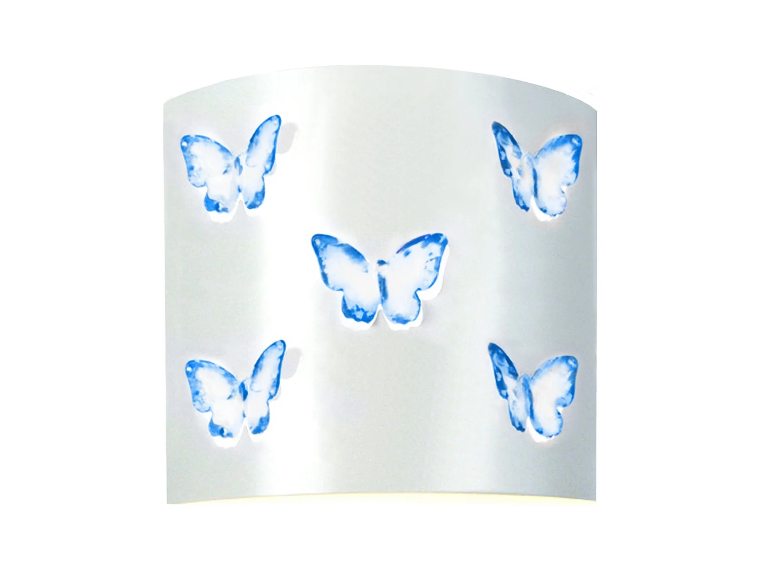 Applique enfant 22cm. Blanc bleu