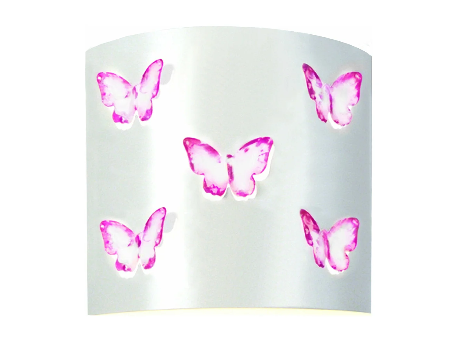 Applique enfant métaldécor rose 22 cm.