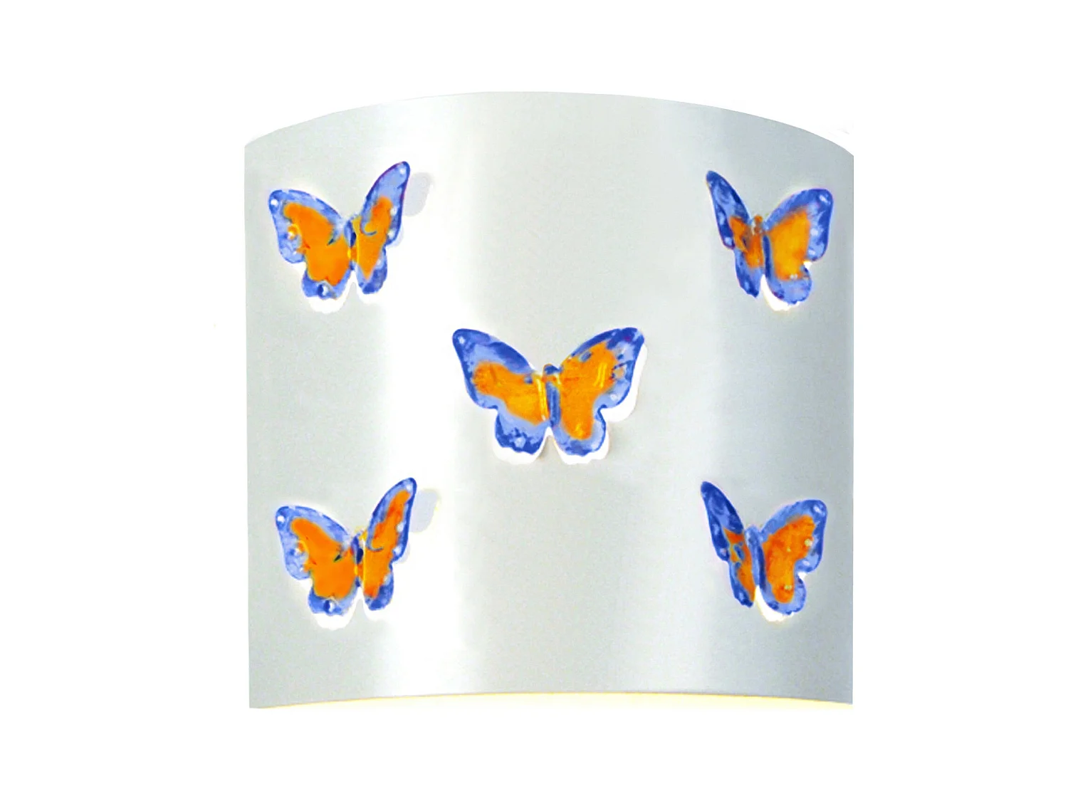 Applique enfant 22cm. métal jaune bleu