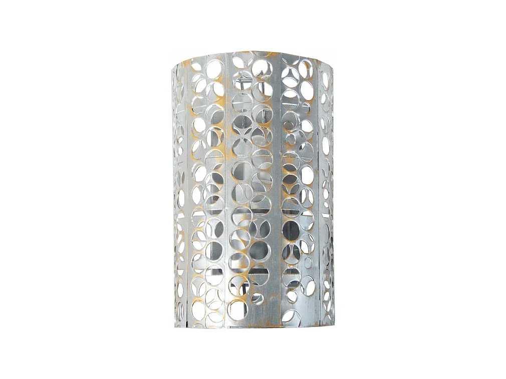 Applique perforé métal, aluminium,or 10,01 cm.