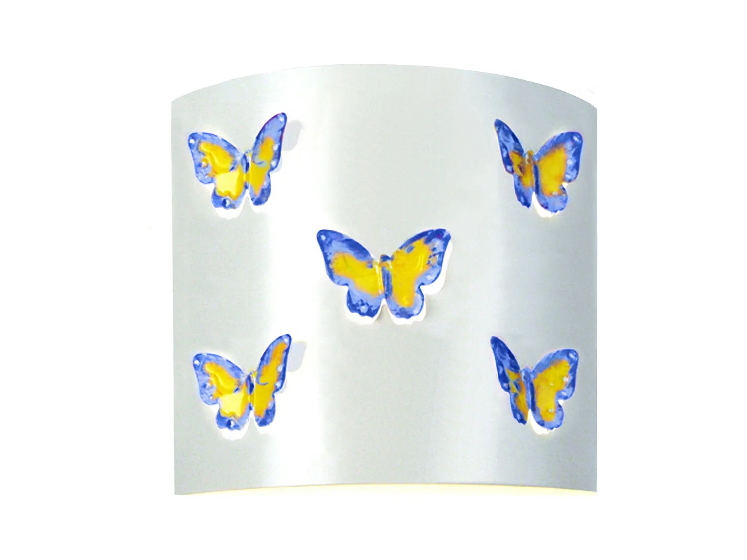 Applique enfant 22cm. métal jaune violet