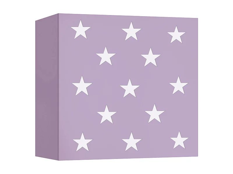 Applique d'Enfant TOSEL ,métal,Violet ,H10,5xD20xP20cm