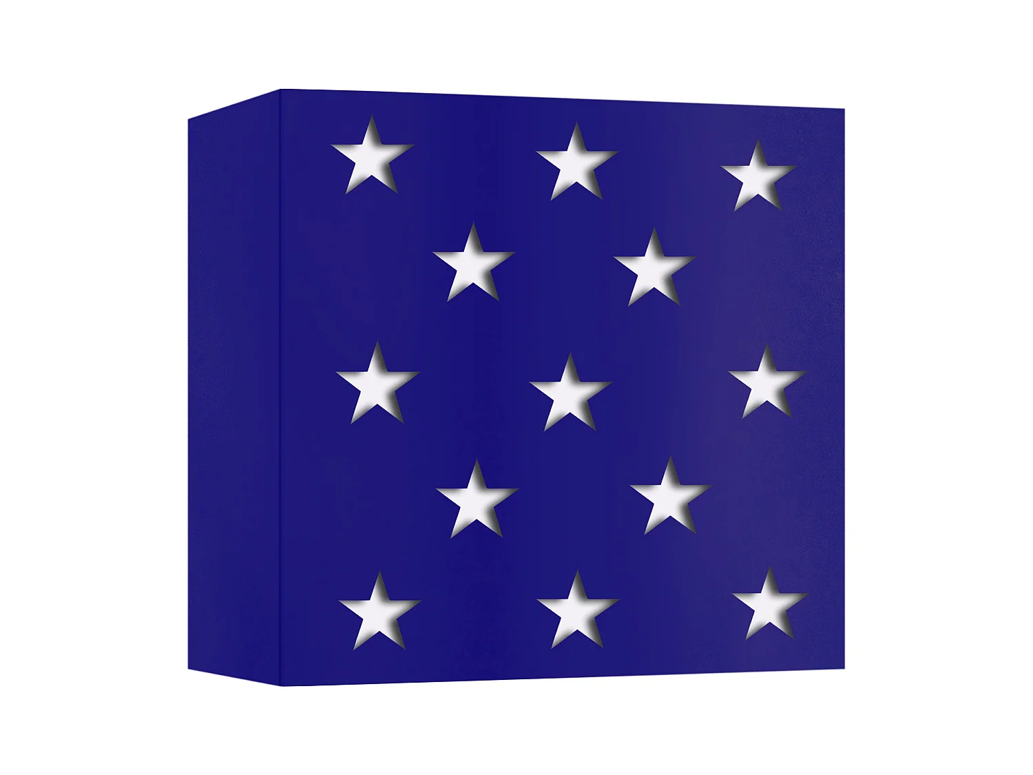 Aplique TOSEL ,metal,Azul , A10,5xD20xP 20cm