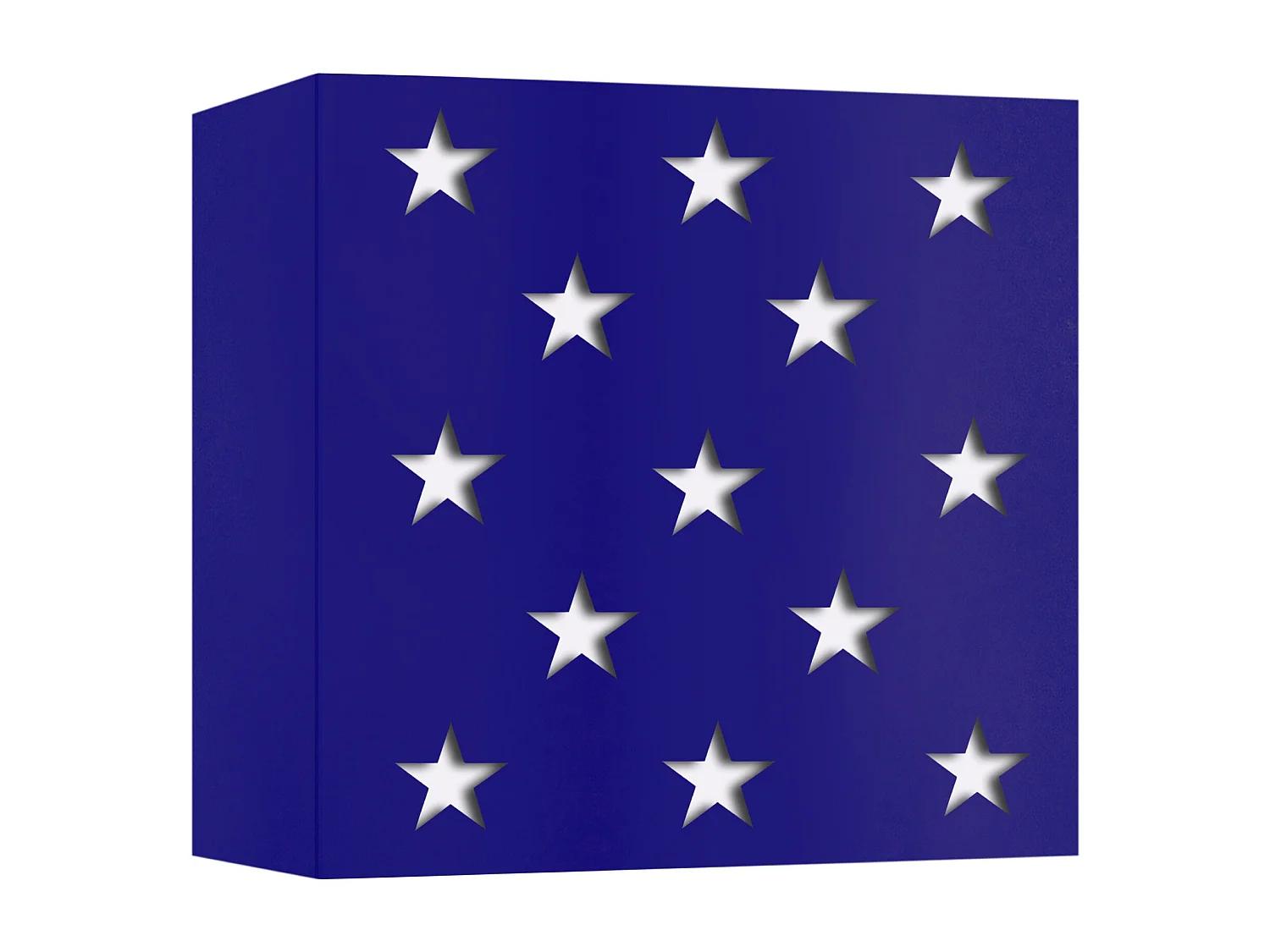 Aplique TOSEL ,metal,Azul , A10,5xD20xP 20cm