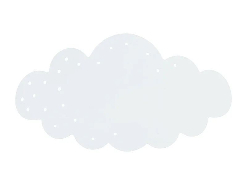 Aplique TOSEL ,metal,Azul ,A 9x D16xP34cm