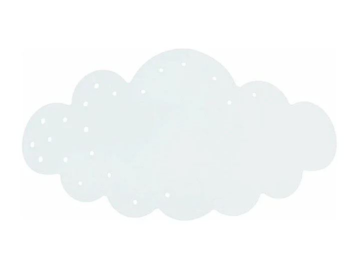 Applique enfant métal blanc,9cm.