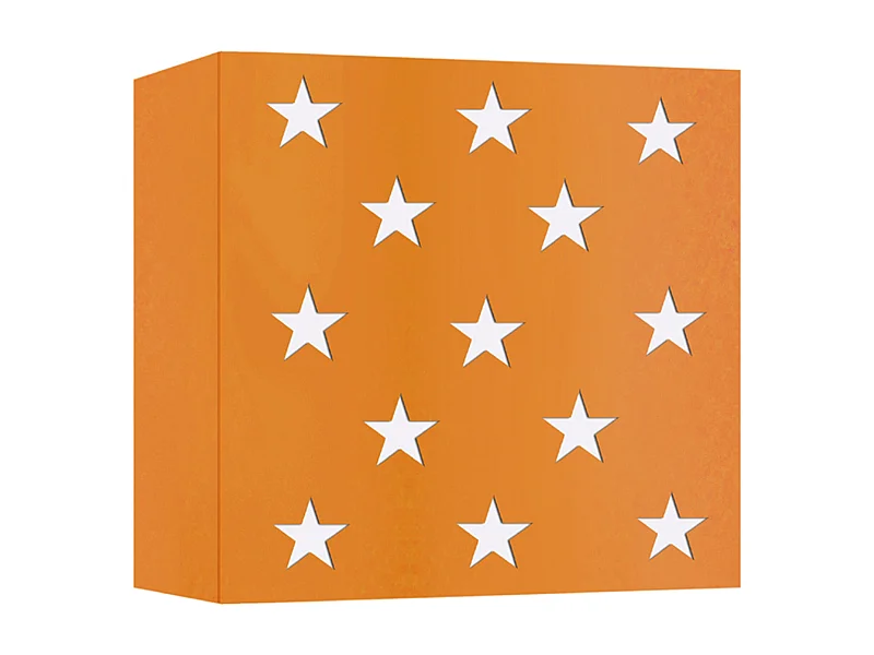 Aplique TOSEL ,metal,Naranja,A 10,5xD20x P 20cm