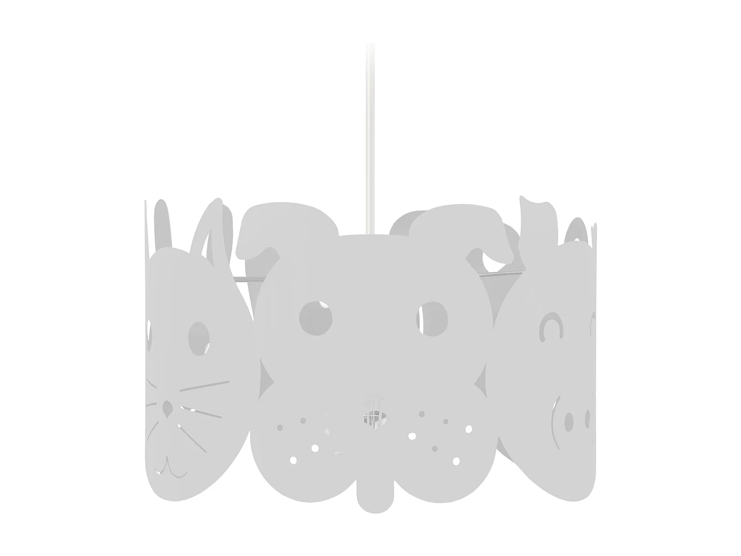 Suspension d'Enfant TOSEL ,métal,Gris ,H75xD30xP30 cm